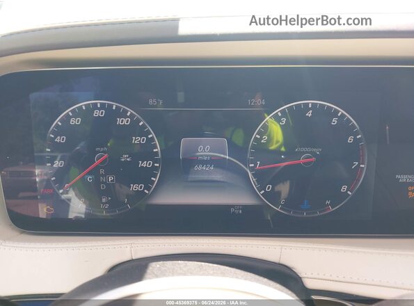 WDDUG6EB5KA452698 2019 MERCEDES-BENZ S-CLASS White Հետևի նստատեղերի տեսք