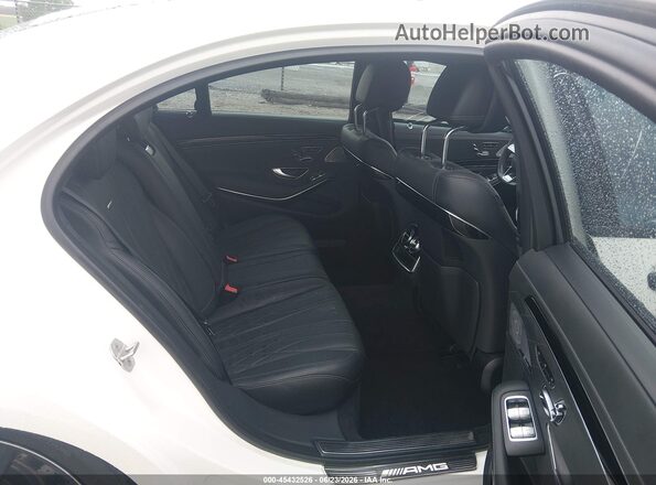 WDDUG7JB3HA325792 2017 MERCEDES-BENZ AMG S 63 White Widok naklejki z numerem VIN