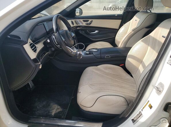 WDDUG7JB9HA308172 2017 MERCEDES-BENZ S White Vista interior delantera