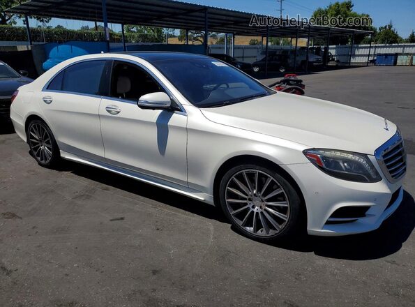 WDDUG8CB2GA229315 2016 MERCEDES-BENZ S Белый Передняя правая четверть