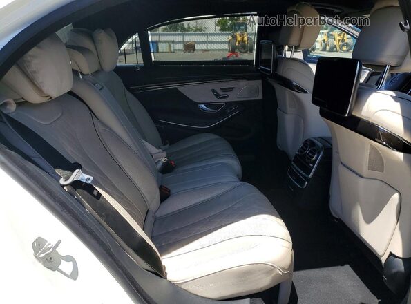 WDDUG8CB2GA229315 2016 MERCEDES-BENZ S Белый Вид задних сидений