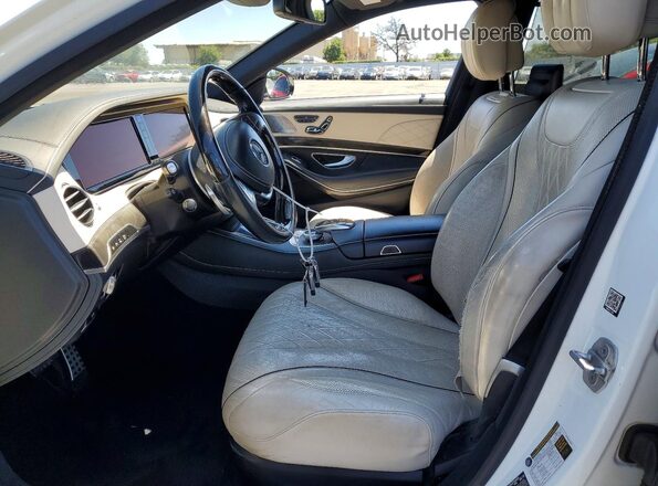WDDUG8CB2GA229315 2016 MERCEDES-BENZ S Белый Вид салона спереди
