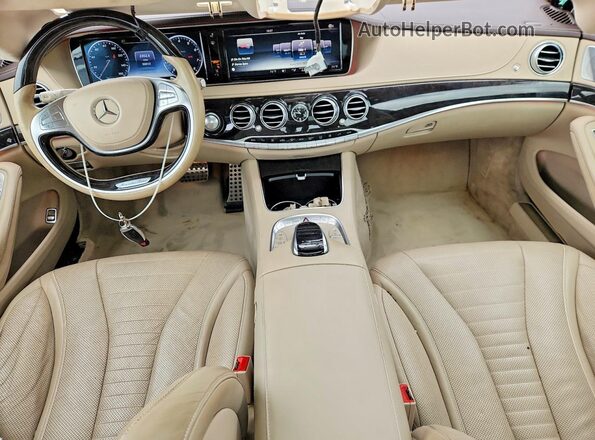 WDDUG8CB2HA312776 2017 MERCEDES-BENZ S Green Dashboard view