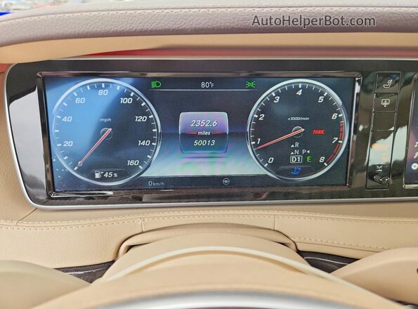 WDDUG8CB2HA312776 2017 MERCEDES-BENZ S Green Instrument cluster view