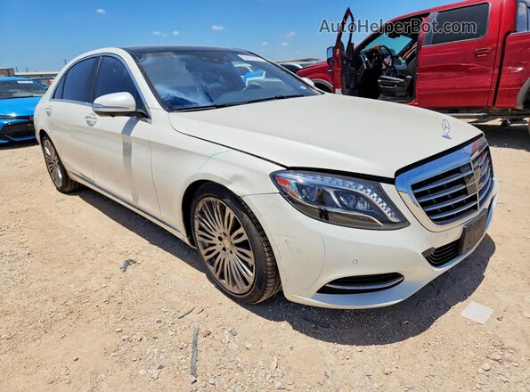 WDDUG8CB4GA228523 2016 MERCEDES-BENZ S Белый Передняя правая четверть