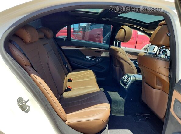 WDDUG8CB4GA228523 2016 MERCEDES-BENZ S Белый Вид задних сидений