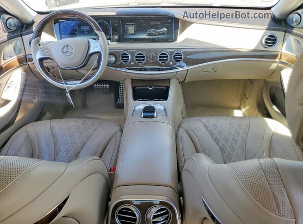 WDDUG8CB7GA267946 2016 MERCEDES-BENZ S Black Dashboard view