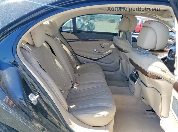WDDUG8CB7GA267946 2016 MERCEDES-BENZ S Black Rear seats view