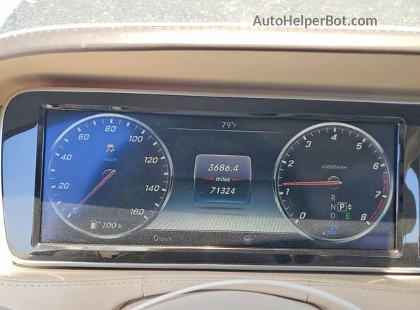 WDDUG8CB7GA267946 2016 MERCEDES-BENZ S Black Instrument cluster view