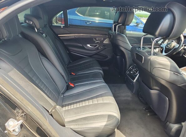 WDDUG8DB0KA425955 2019 MERCEDES-BENZ S Black Rear seats view