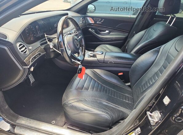 WDDUG8DB0KA425955 2019 MERCEDES-BENZ S Black Front interior view