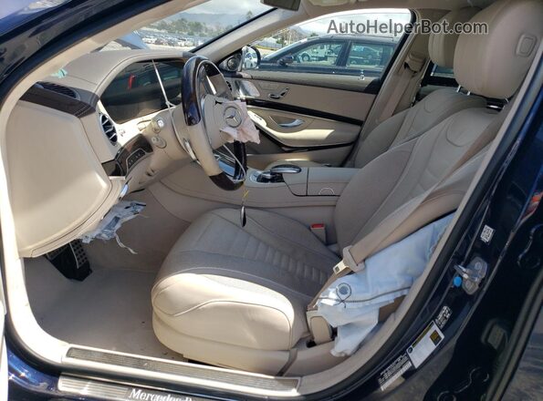 WDDUG8DB0LA502440 2020 MERCEDES-BENZ S Синий Вид салона спереди