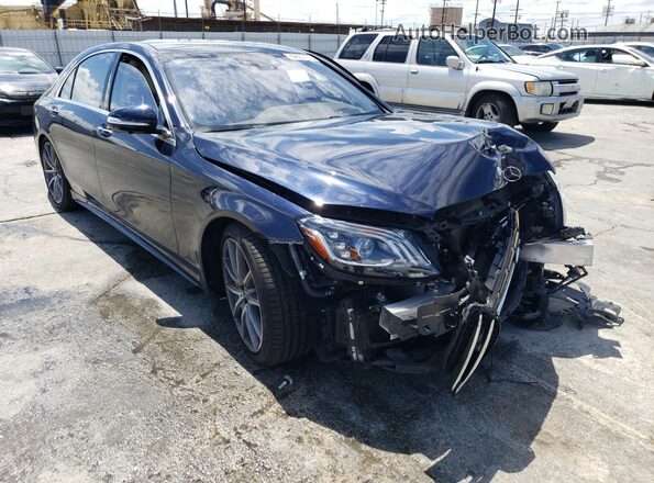 WDDUG8DB0LA502440 2020 MERCEDES-BENZ S Синий Передняя правая четверть