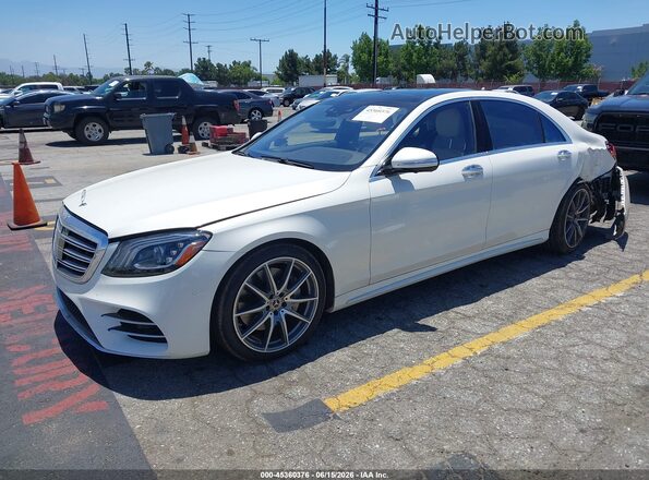 WDDUG8DB4KA438272 2019 MERCEDES-BENZ S-CLASS White Vista tres cuartos delantera izquierda