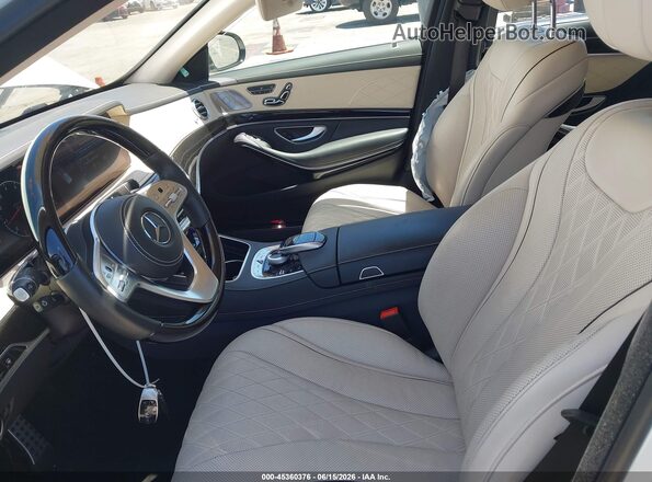 WDDUG8DB4KA438272 2019 MERCEDES-BENZ S-CLASS White Vista interior delantera