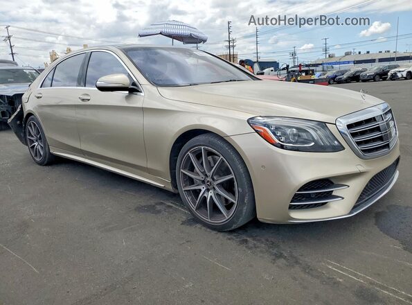 WDDUG8DB8KA488138 2019 MERCEDES-BENZ S Tan Delantero derecho