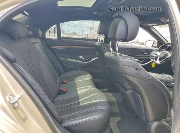 WDDUG8DB8KA488138 2019 MERCEDES-BENZ S Tan Vista de los asientos traseros