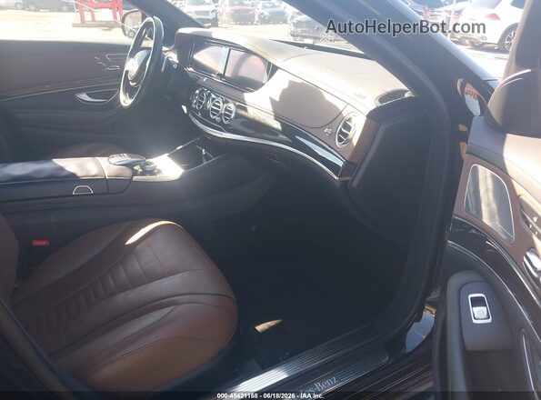 WDDUG8FB0GA230622 2016 MERCEDES-BENZ S-CLASS Black Front interior view