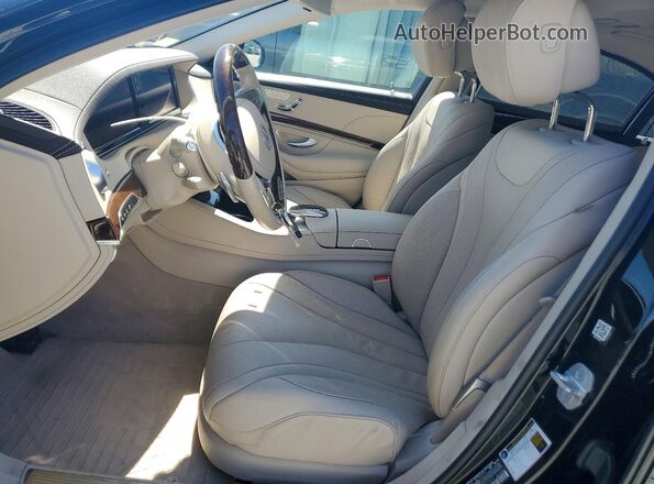 WDDUG8FB1GA257814 2016 MERCEDES-BENZ S Black Вид салону спереду