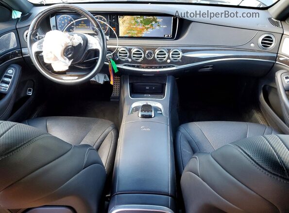 WDDUG8FB4GA256687 2016 MERCEDES-BENZ S Charcoal Առջևի վահանակի տեսք