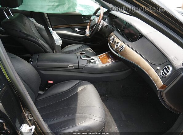 WDDUG8FB6GA253709 2016 MERCEDES-BENZ S-CLASS Черный Вид салона спереди