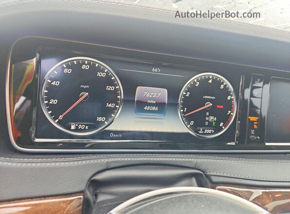 WDDUG8FB7GA212148 2016 MERCEDES-BENZ S Black Instrument cluster view