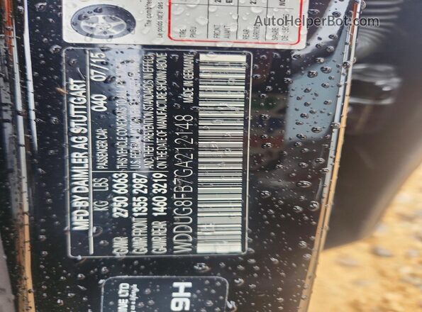 WDDUG8FB7GA212148 2016 MERCEDES-BENZ S Black Engine compartment view