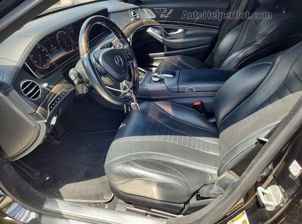 WDDUG8FB7GA223067 2016 MERCEDES-BENZ S Black Widok wnętrza z przodu