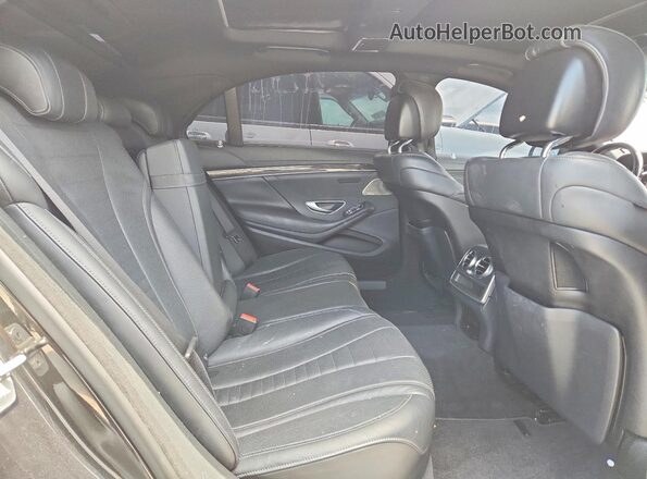 WDDUG8FB7GA223067 2016 MERCEDES-BENZ S Black Widok tylnych siedzeń