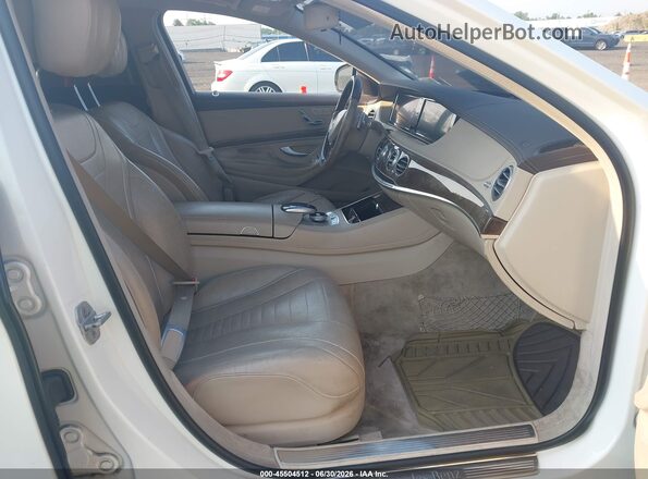 WDDUG8FB7HA316527 2017 MERCEDES-BENZ S-CLASS White Widok wnętrza z przodu