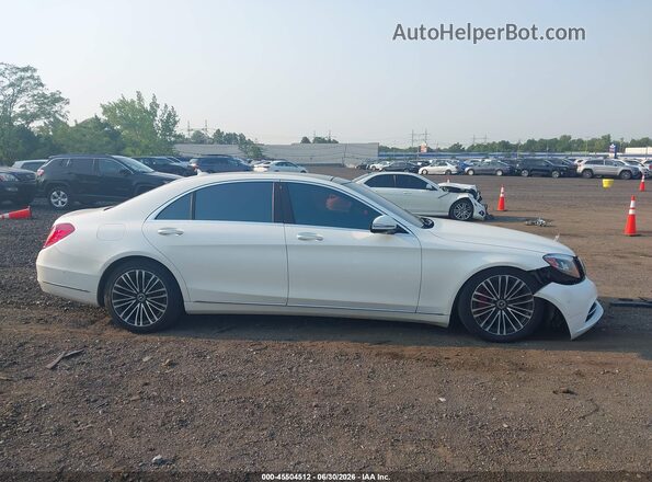 WDDUG8FB7HA316527 2017 MERCEDES-BENZ S-CLASS White Widok wnętrza z tyłu