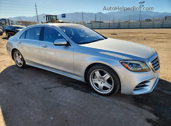 WDDUG8GB2KA435561 2019 MERCEDES-BENZ S Серебряный Передняя правая четверть