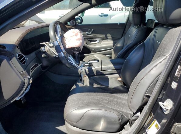 WDDUG8JB5JA344551 2018 MERCEDES-BENZ S Черный Вид салона спереди