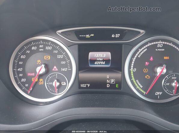 WDDVP9AB9GJ010140 2016 MERCEDES-BENZ B 250E Gray Вид задніх сидінь