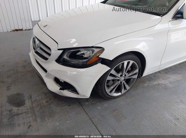 WDDWF4JB0GR141825 2016 MERCEDES-BENZ C-CLASS White Widok z przodu