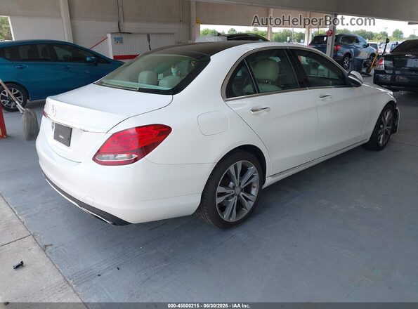 WDDWF4JB0GR141825 2016 MERCEDES-BENZ C-CLASS White Tył prawy