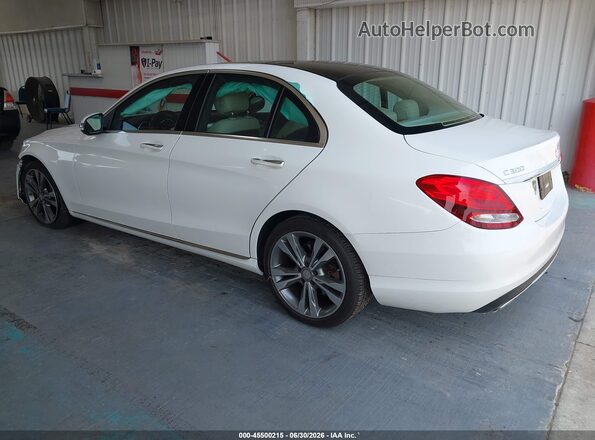 WDDWF4JB0GR141825 2016 MERCEDES-BENZ C-CLASS White Tył lewy