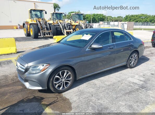 WDDWF4JB0HR253106 2017 MERCEDES-BENZ C-CLASS Gray წინა მარცხენა ხედი სამი მეოთხედიდან