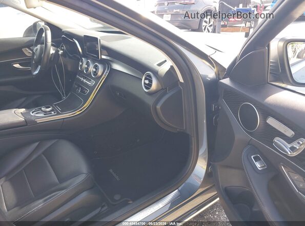 WDDWF4JB0HR253106 2017 MERCEDES-BENZ C-CLASS Gray წინა სალონის ხედი