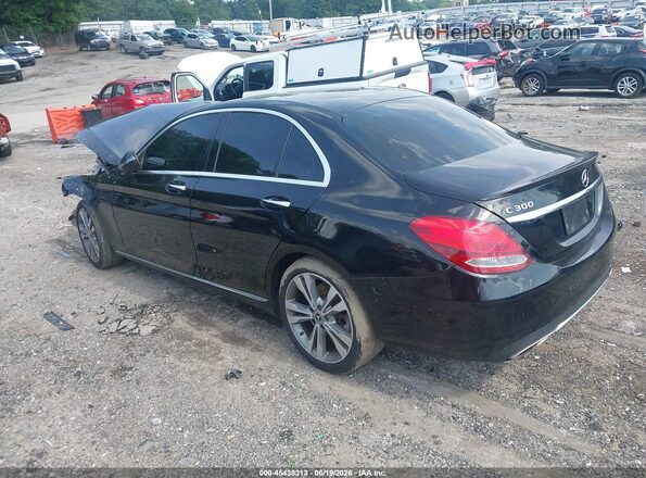 WDDWF4JB1JR315540 2018 MERCEDES-BENZ C-CLASS Black უკანა მარცხენა