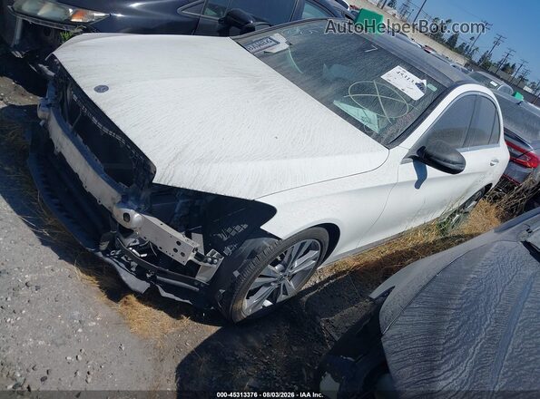 WDDWF4JB3JR404543 2018 MERCEDES-BENZ C-CLASS Белый Передняя левая четверть