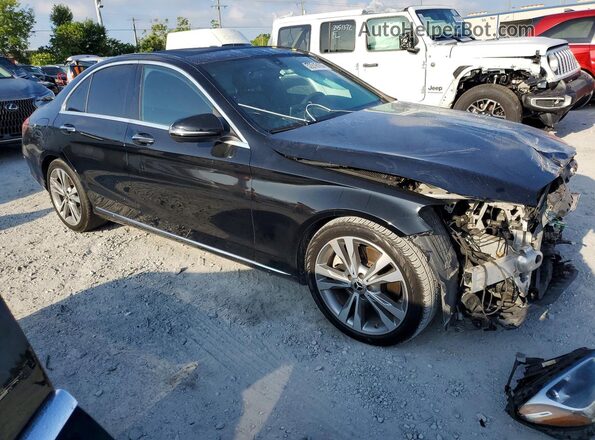 WDDWF4JB4JR326127 2018 MERCEDES-BENZ C Черный Передняя правая четверть
