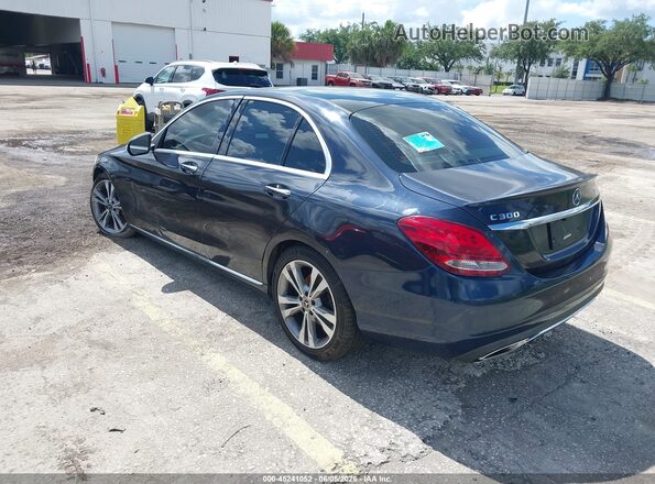WDDWF4JB4JR326628 2018 MERCEDES-BENZ C-CLASS Dark Blue 
