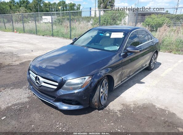 WDDWF4JB4JR326628 2018 MERCEDES-BENZ C-CLASS Dark Blue 