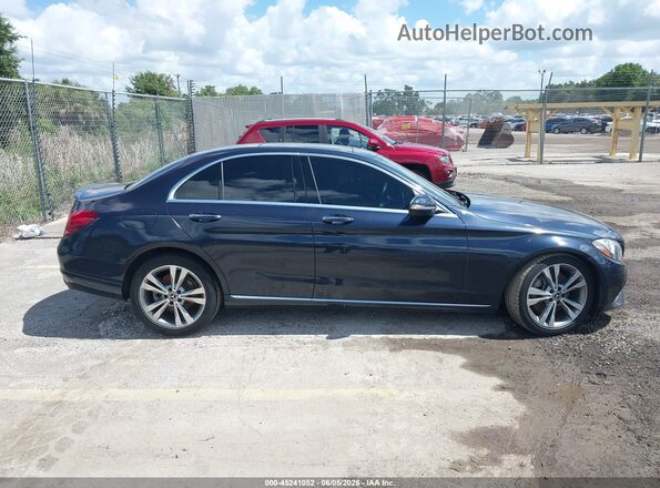 WDDWF4JB4JR326628 2018 MERCEDES-BENZ C-CLASS Dark Blue 
