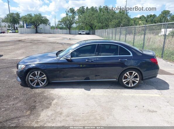 WDDWF4JB4JR326628 2018 MERCEDES-BENZ C-CLASS Dark Blue 