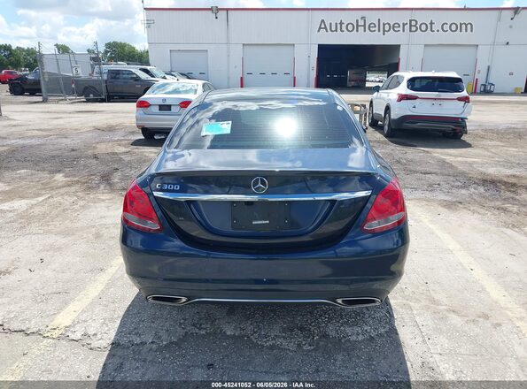 WDDWF4JB4JR326628 2018 MERCEDES-BENZ C-CLASS Dark Blue 