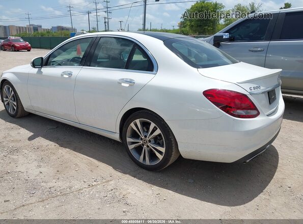 WDDWF4JB4JR387235 2018 MERCEDES-BENZ C-CLASS White Rear left