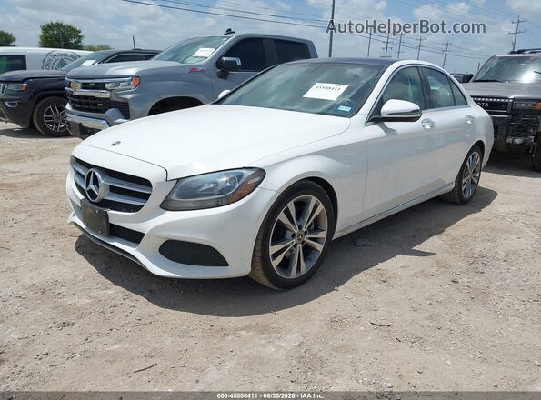 WDDWF4JB4JR387235 2018 MERCEDES-BENZ C-CLASS White Front left