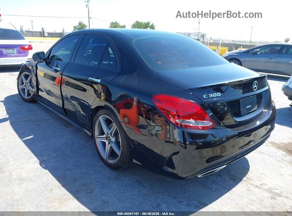 WDDWF4JB4JR423988 2018 MERCEDES-BENZ C-CLASS Black უკანა მარცხენა